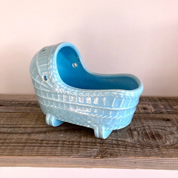 MortonPottery cradle planter vintage - Picture 1 of 7